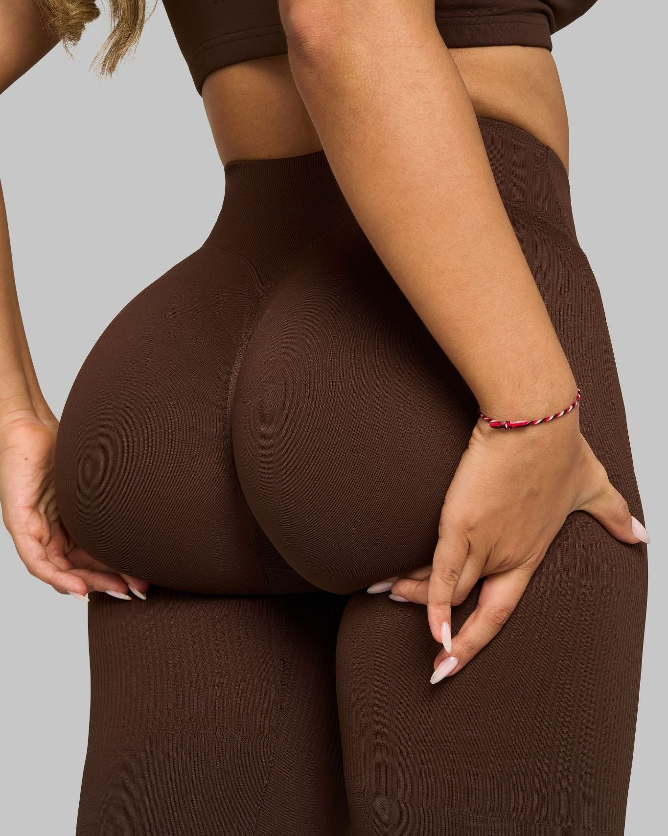 CORE IMPACT V-Waist Flared Leggings Bourbon Brown
