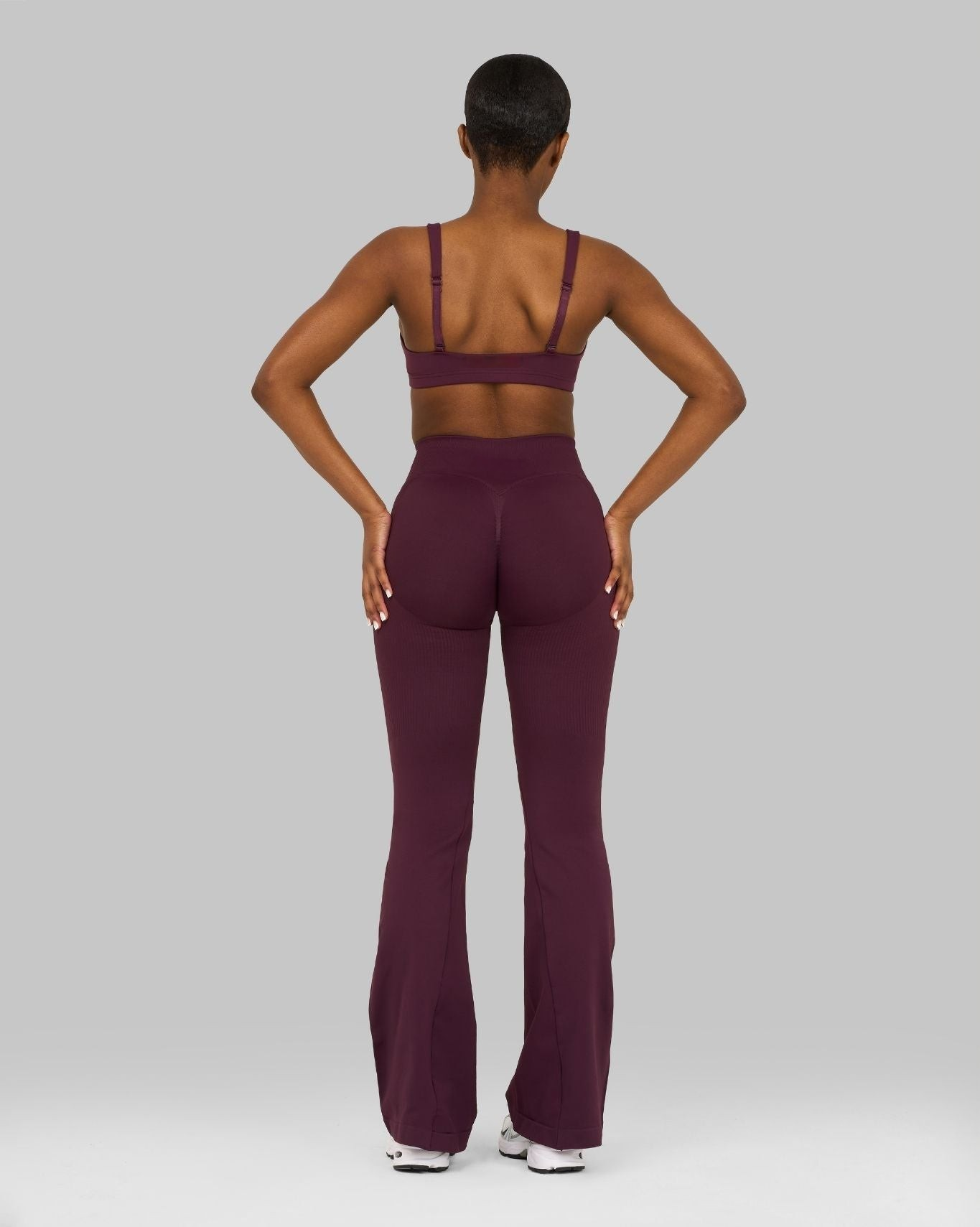 CORE IMPACT V-Waist Flared Leggings Winter Plum