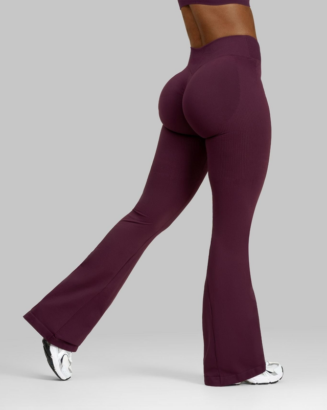 CORE IMPACT V-Waist Flared Leggings Winter Plum