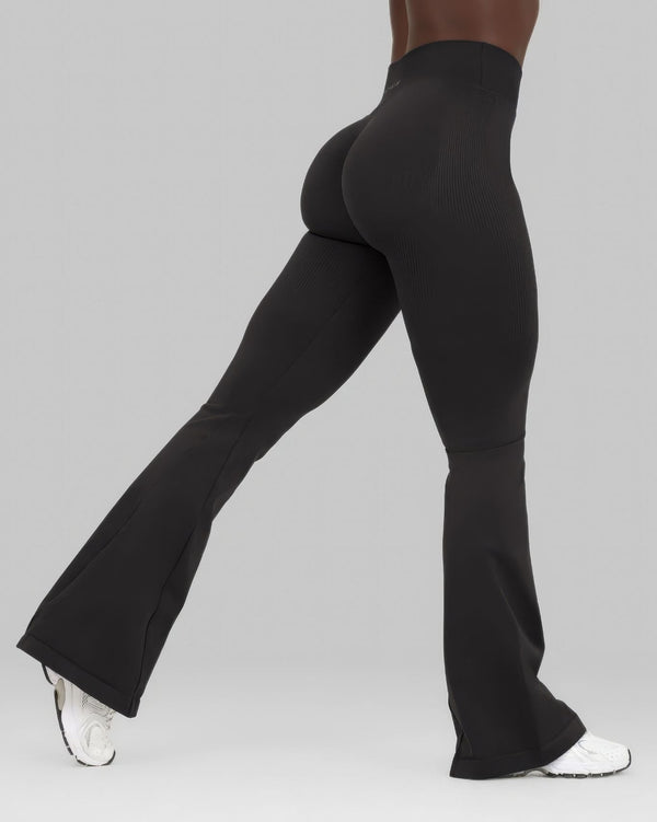 CORE IMPACT V-Waist Flared Leggings Charcoal Grey